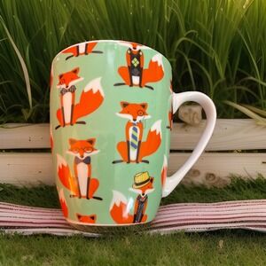 RSLE~Ceramics~PORCELAIN~Fine Bone China Sly‎ Fancy Fox Coffee Cup Dad Father's